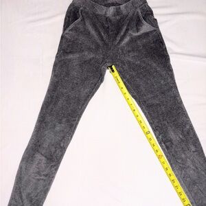 Lands' End Women’s XS Gray Sport Knit High Rise w/Pockets Corduroy Leggings